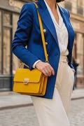 ZZ001 Mustard Leather Handbag