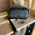 Mi102 Black 3-Compartment Mini Bag