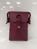 St026 Burgundy Phone Crossbody Pouch