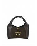 IBHBSCH Italian Chocolate Suede Buckle Saddle Bag