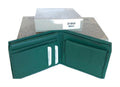 HE001 Peacock Green Goatskin Bifold Wallet