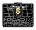 HE011 Black Croc Mini Wallet