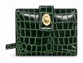 HE017 Forest Green Croc Bifold Wallet