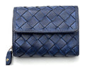 HE050 Royal Blue Woven Flap Wallet