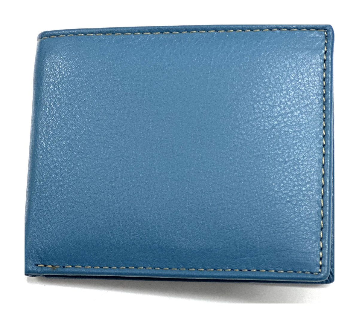 HE058 Sky Blue Zip Back Bifold Wallet