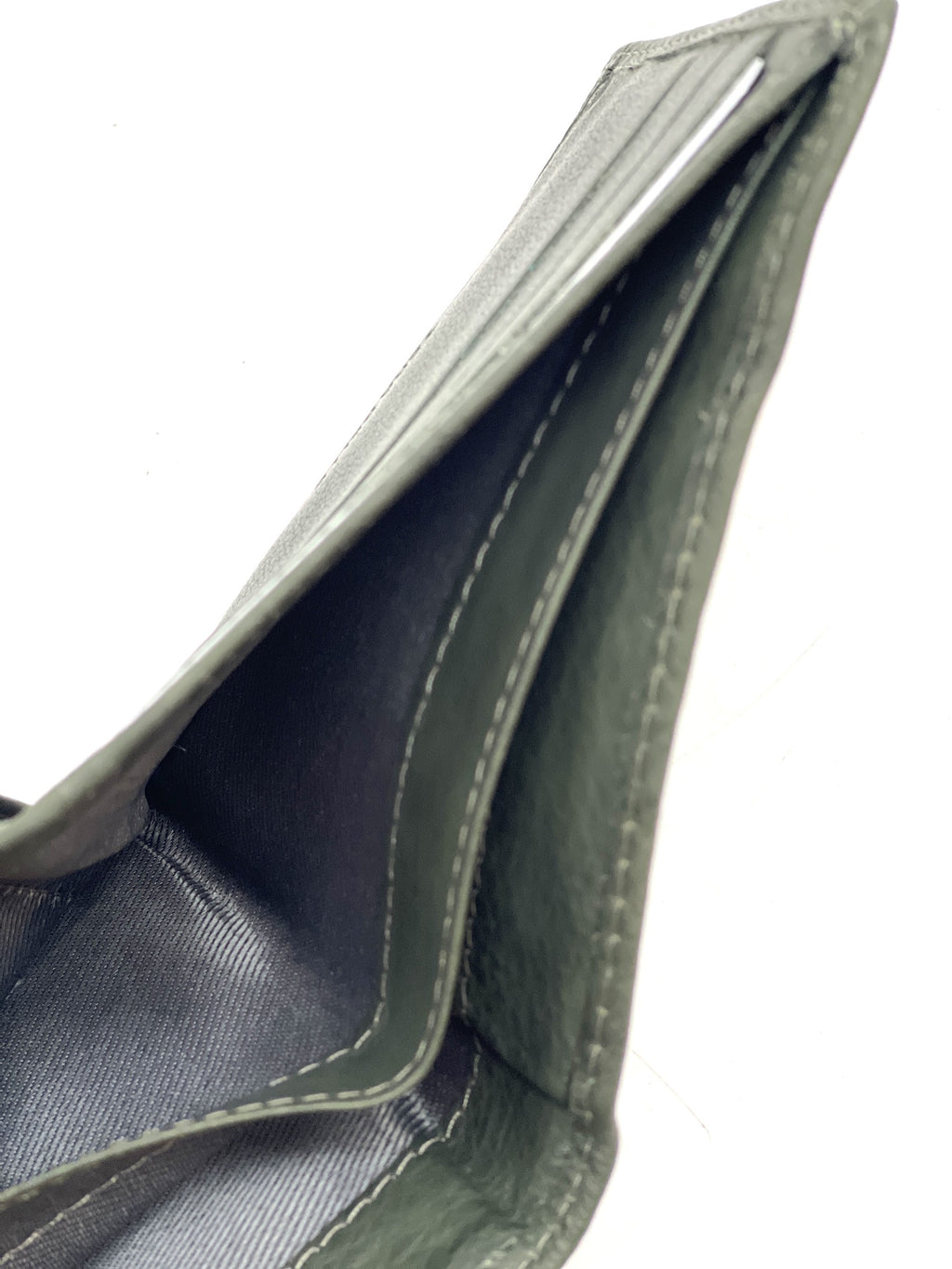 HE064 Olive Green Zip Back Bifold Wallet