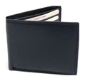 HE065 Black Zip Back Bifold Wallet