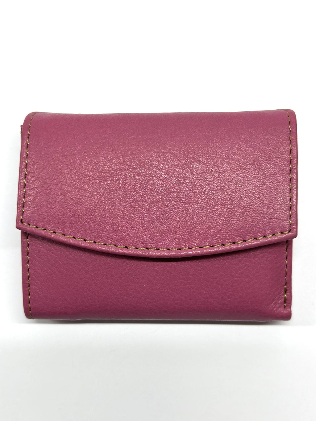 HE066 Fuchsia Stitched Flap Wallet