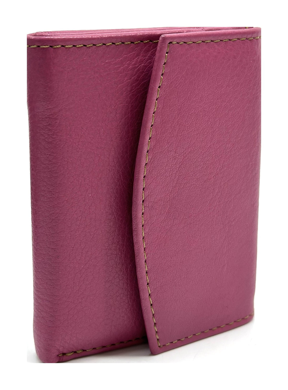 HE066 Fuchsia Stitched Flap Wallet