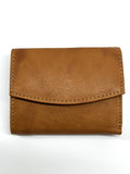 HE068 Tan Stitched Flap Wallet