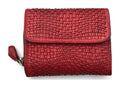 HE088 Red Braided Flap Wallet