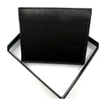 HE091 Black Stitched Bifold Wallet