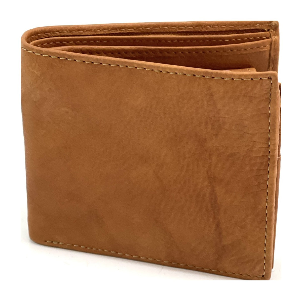 HE095 Tan Zip Pocket Bifold Wallet