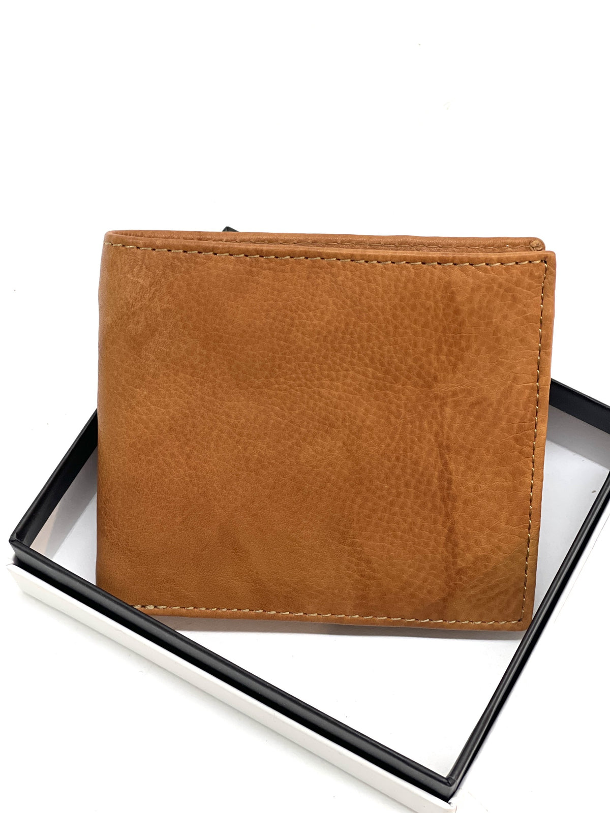 HE095 Tan Zip Pocket Bifold Wallet