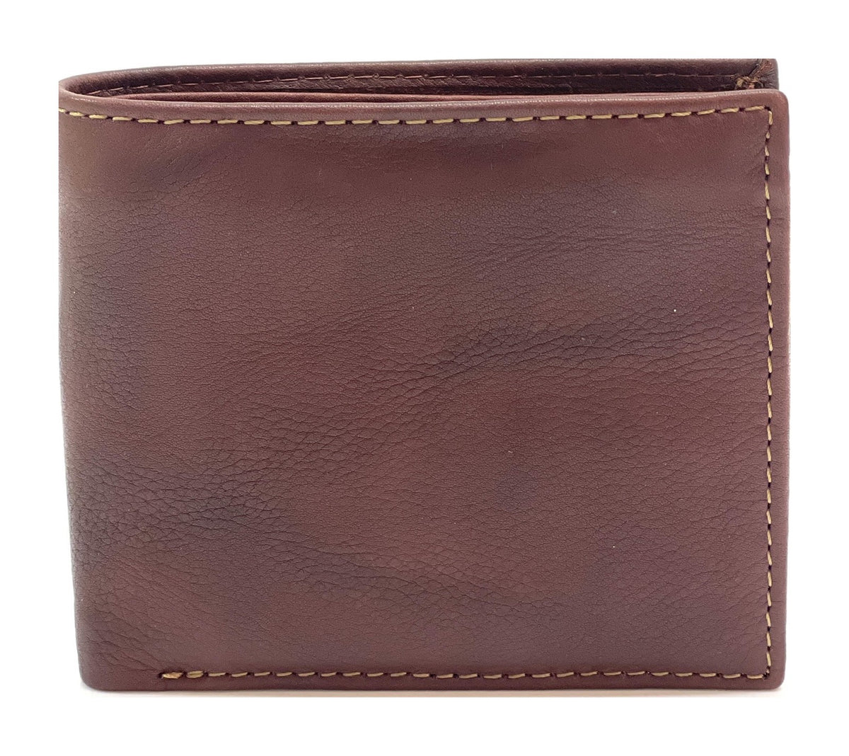 HE096 Dark Brown Zip Pocket Bifold Wallet