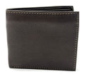 HE097 Dark Chocolate Zip Pocket Bifold Wallet