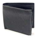 HE098 Black Zip Pocket Bifold Wallet