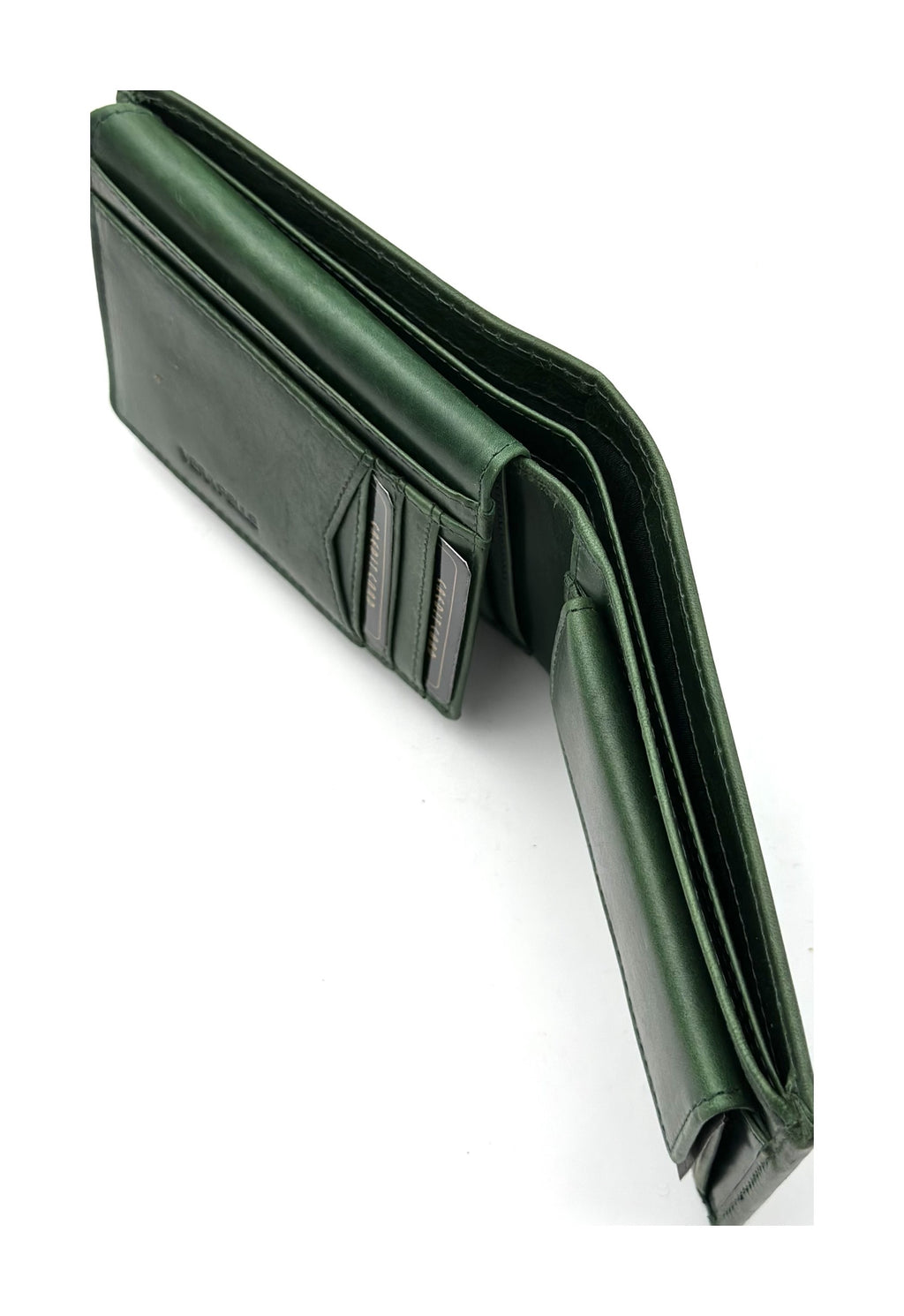 HE101 Forest Green RFID Leather Bifold Wallet