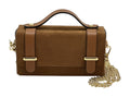 HE1037 Dark Tan Mini Suede Satchel