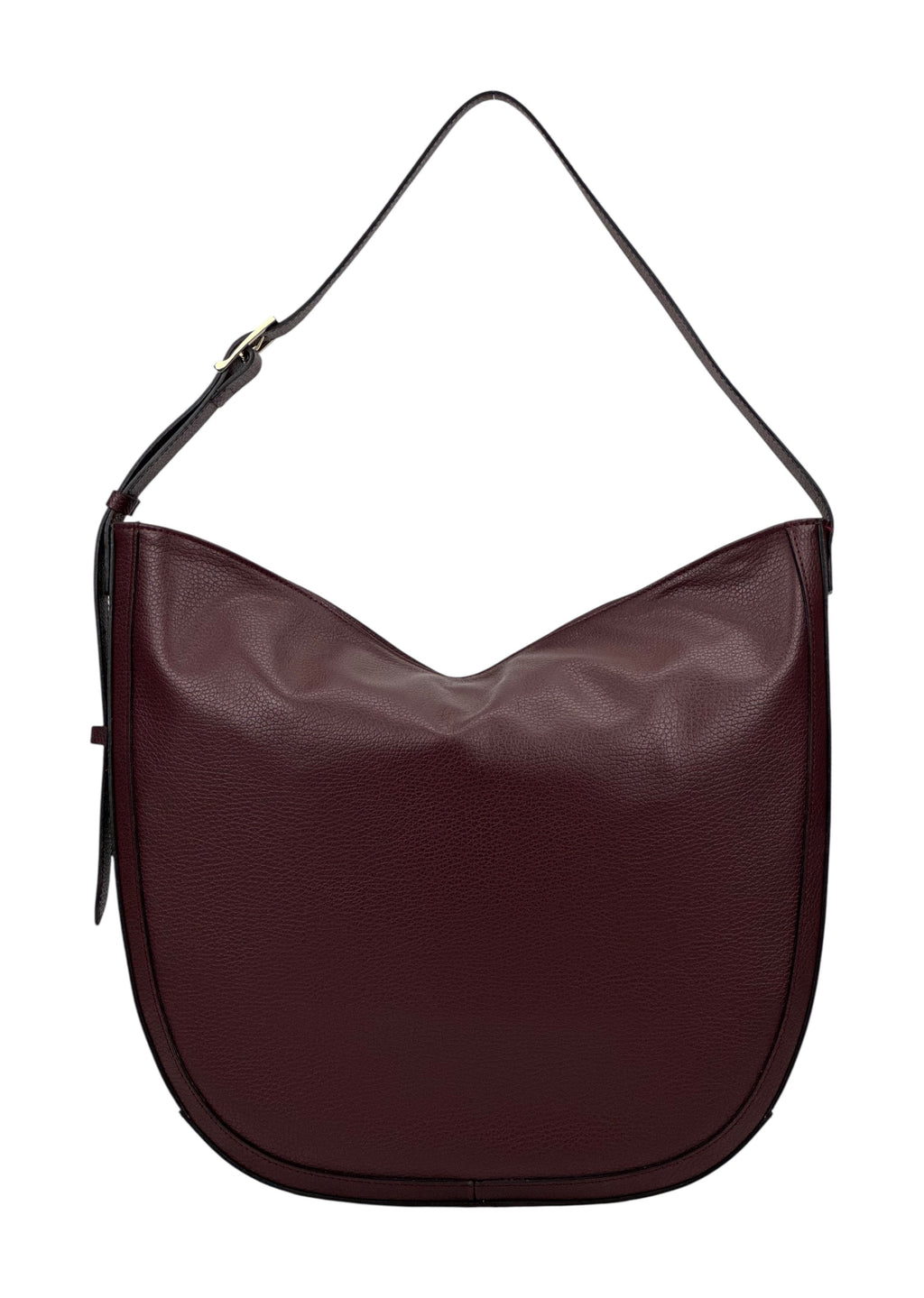 HE1068 Burgundy Suede Hobo Bag