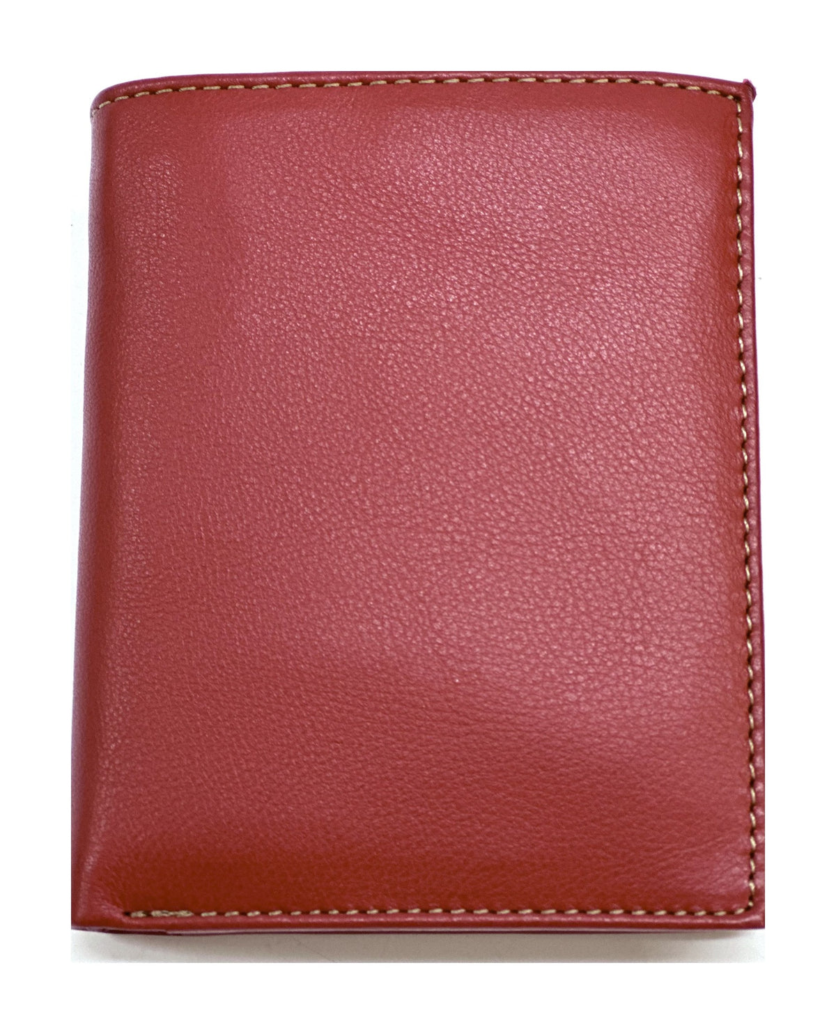 HE108 Red Vertical Bifold Wallet