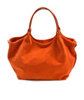 HE1100 Orange Slouchy Suede Tote Bag