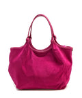 HE1101 Fuchsia Slouchy Suede Tote Bag