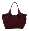 HE1104 Plum Slouchy Suede Tote Bag