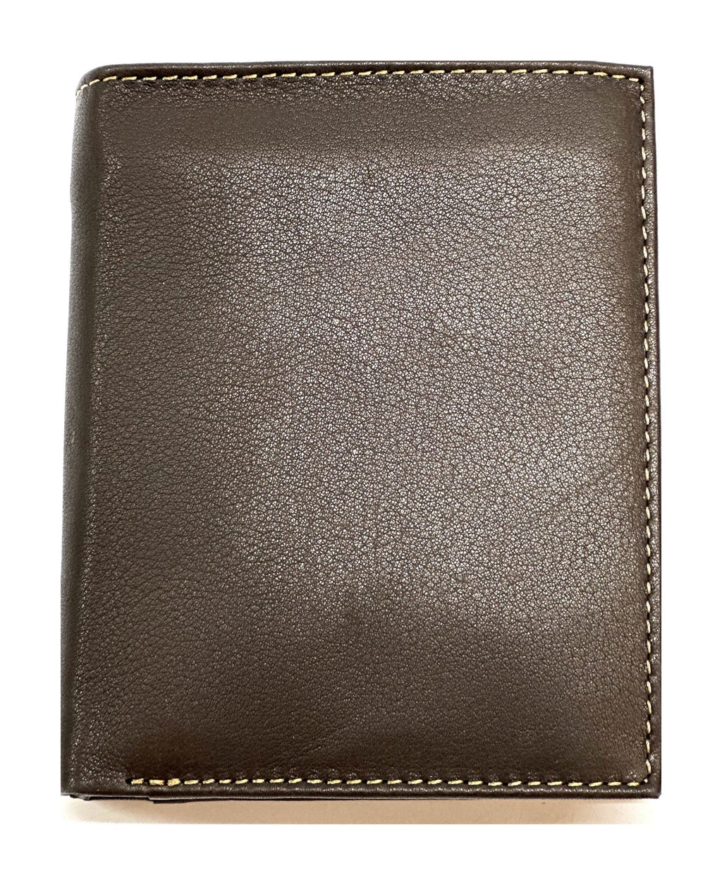HE112 Dark Brown Vertical Bifold Wallet
