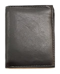 HE113 Black Vertical Bifold Wallet