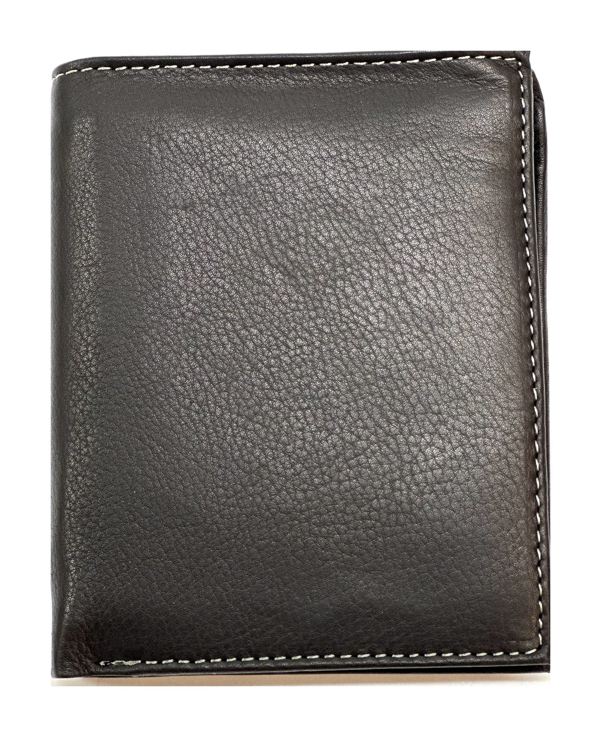 HE113 Black Vertical Bifold Wallet