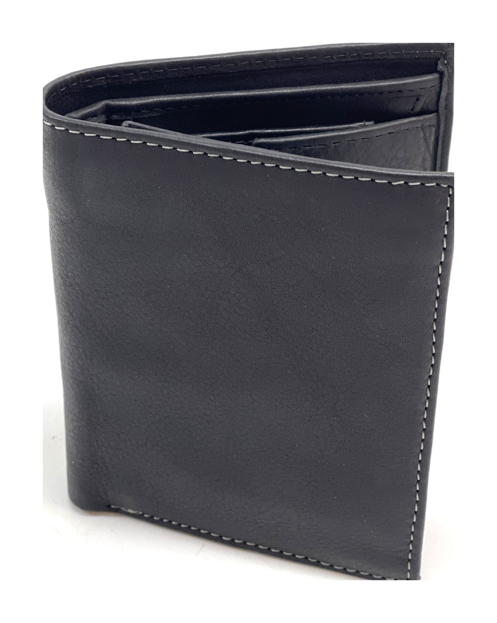 HE113 Black Vertical Bifold Wallet