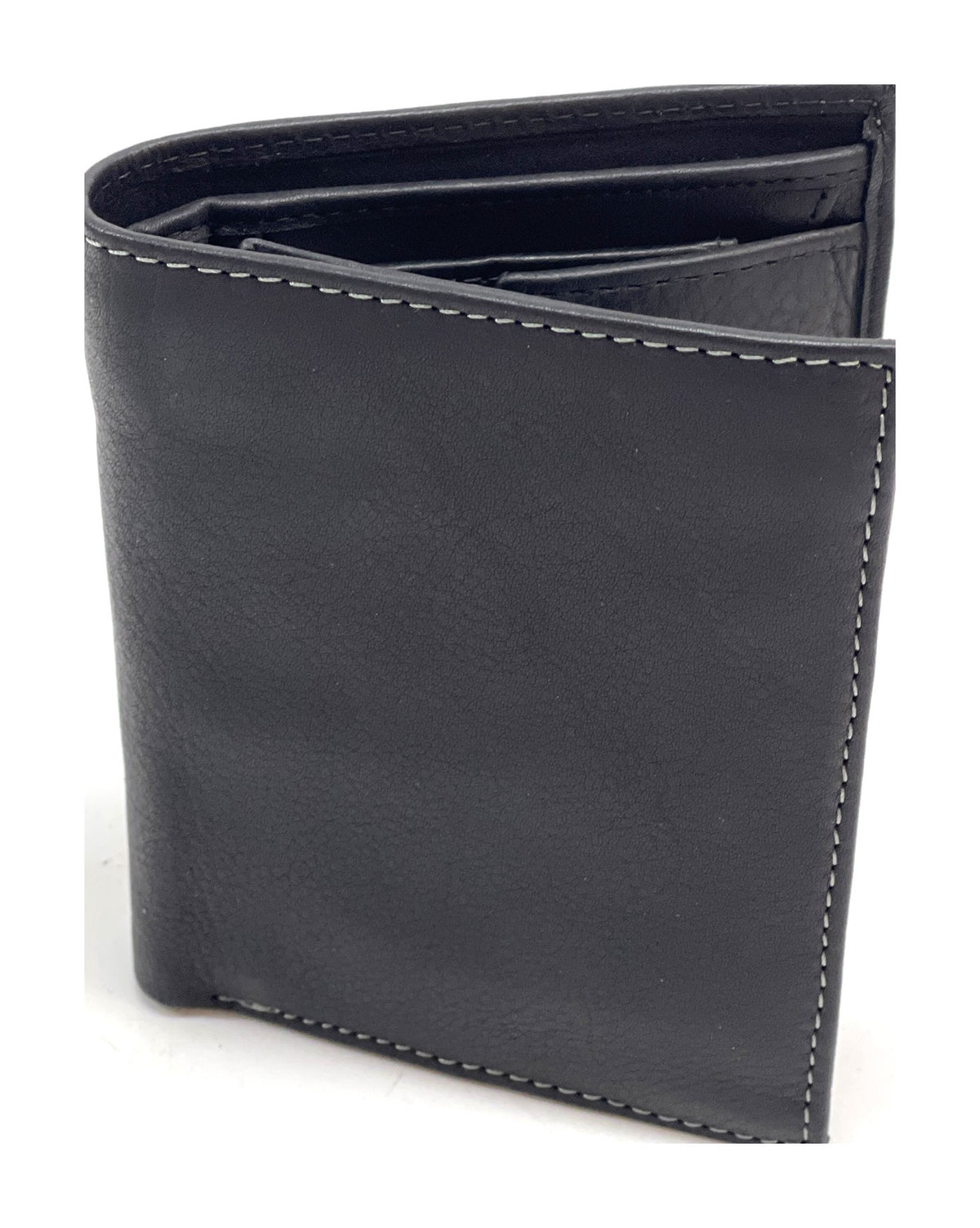 HE113 Black Vertical Bifold Wallet