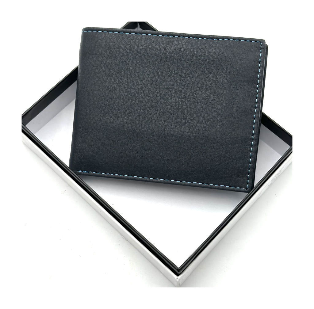 HE114 Navy Open Bifold Wallet