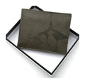 HE115 Olive Green Open Bifold Wallet