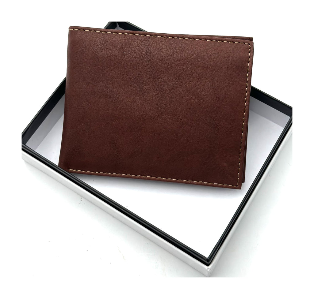HE117 Chestnut Brown Open Bifold Wallet