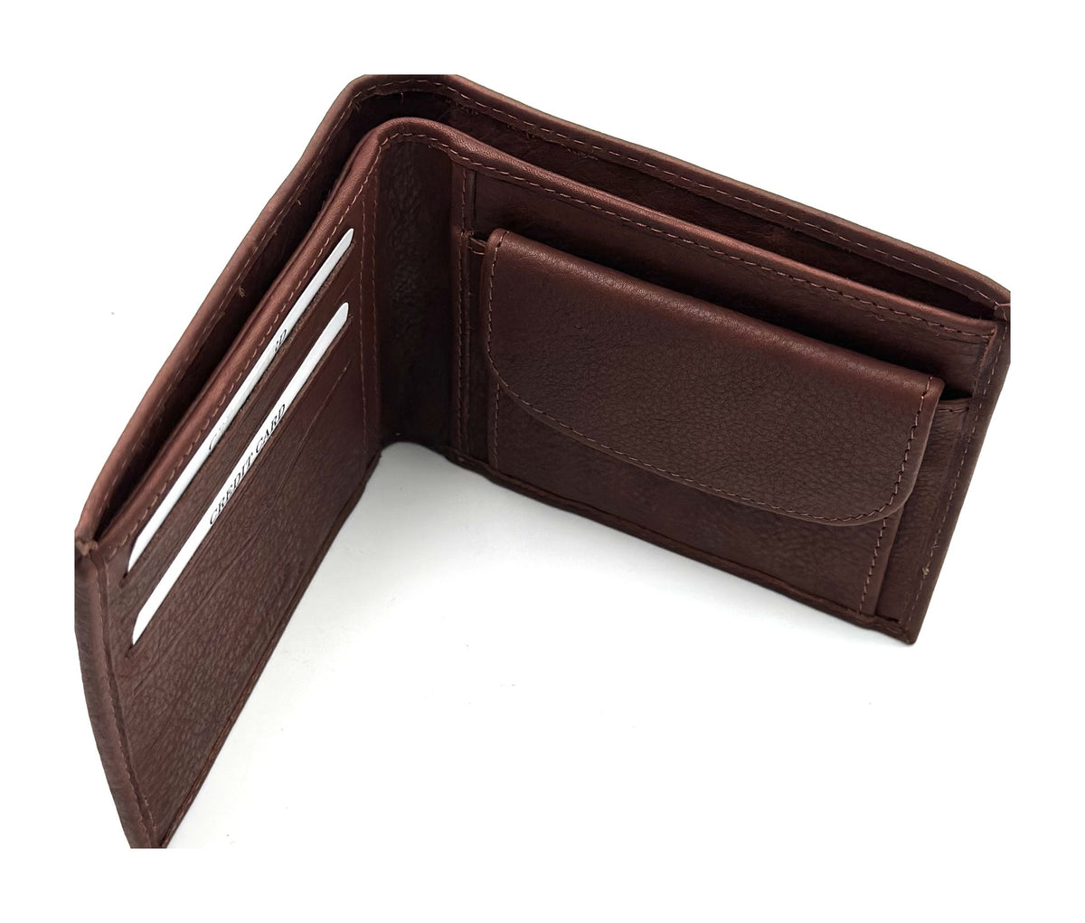 HE117 Chestnut Brown Open Bifold Wallet