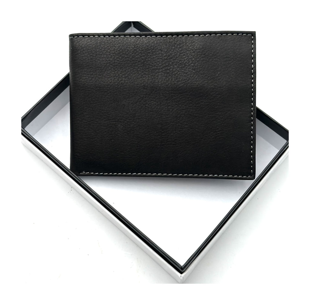 HE119 Black Open Bifold Wallet