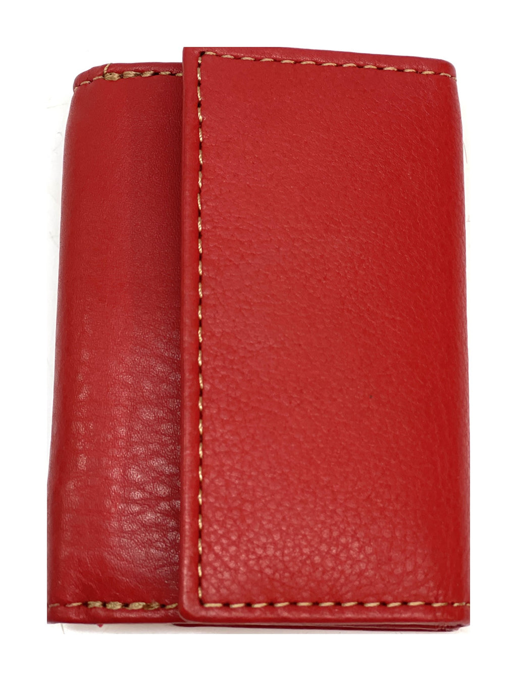 HE120 Red Trifold Snap Wallet