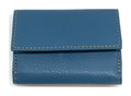 HE122 Steel Blue Trifold Snap Wallet