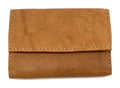 HE124 Tan Trifold Snap Wallet