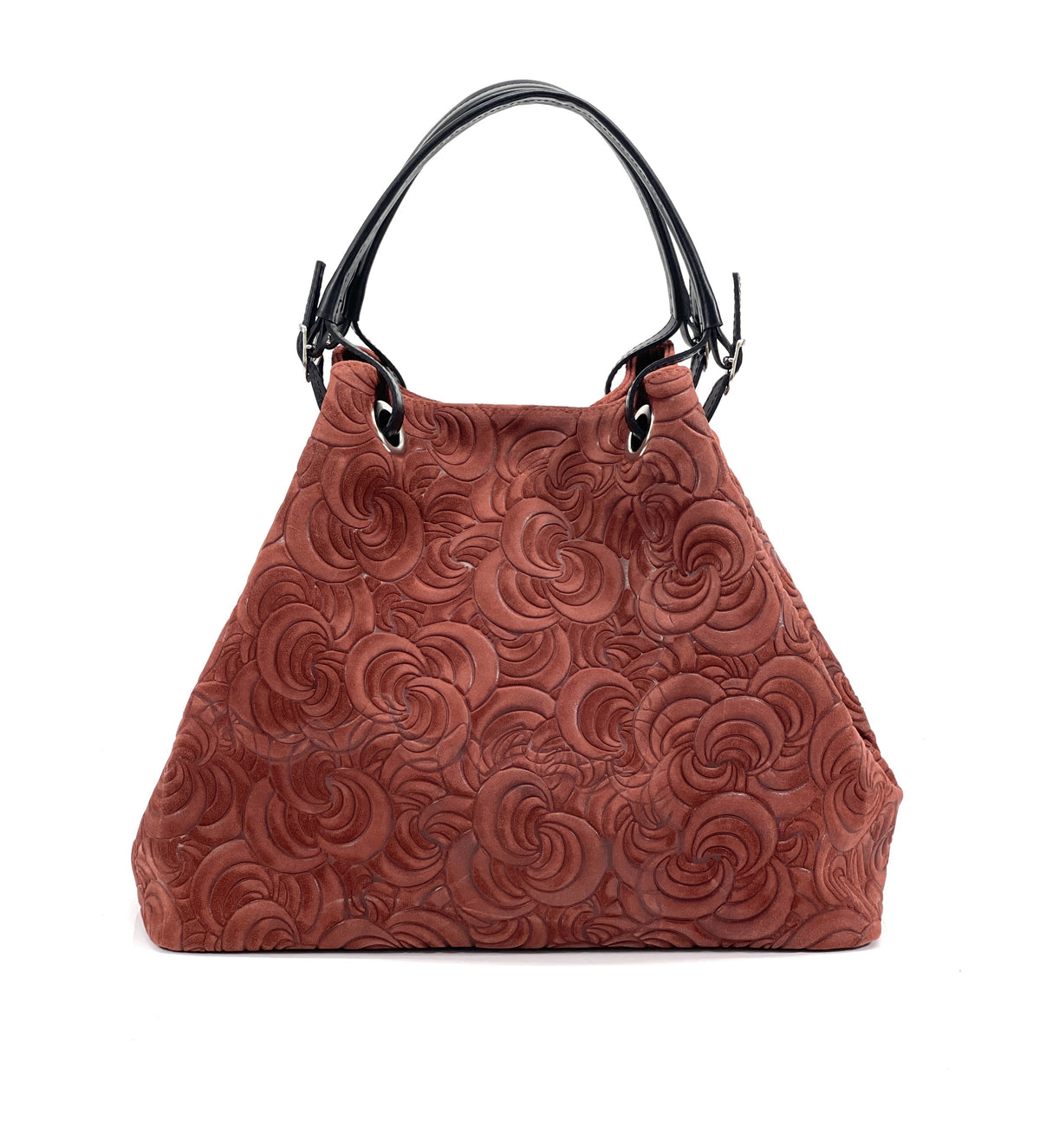 HE1248 Brick Embossed Suede Tote Bag