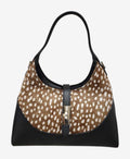 HE1265 Fawn Spotted Haircalf Hobo Bag