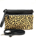 HE1291 Cheetah Spotted Wristlet Haircalf Clutch