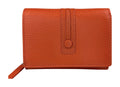 HE130 Papaya Orange Compact Snap Wallet