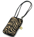 HE1305 Tan Zebra Haircalf Phone Bag