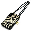 HE1307 Black & White Zebra Haircalf Phone Bag