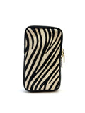 HE1308 Black & White Zebra Haircalf Phone Bag