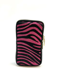 HE1310 Fuchsia Zebra Haircalf Phone Bag