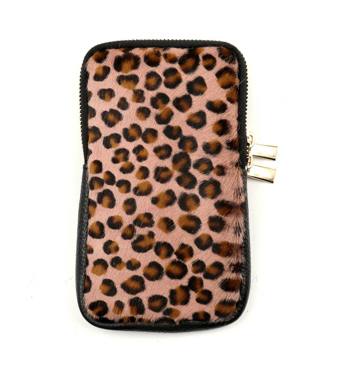 HE1312 Pink Spotted Haircalf Phone Bag